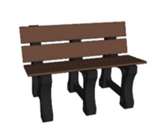 BANCO URBANO COM ENCOSTO